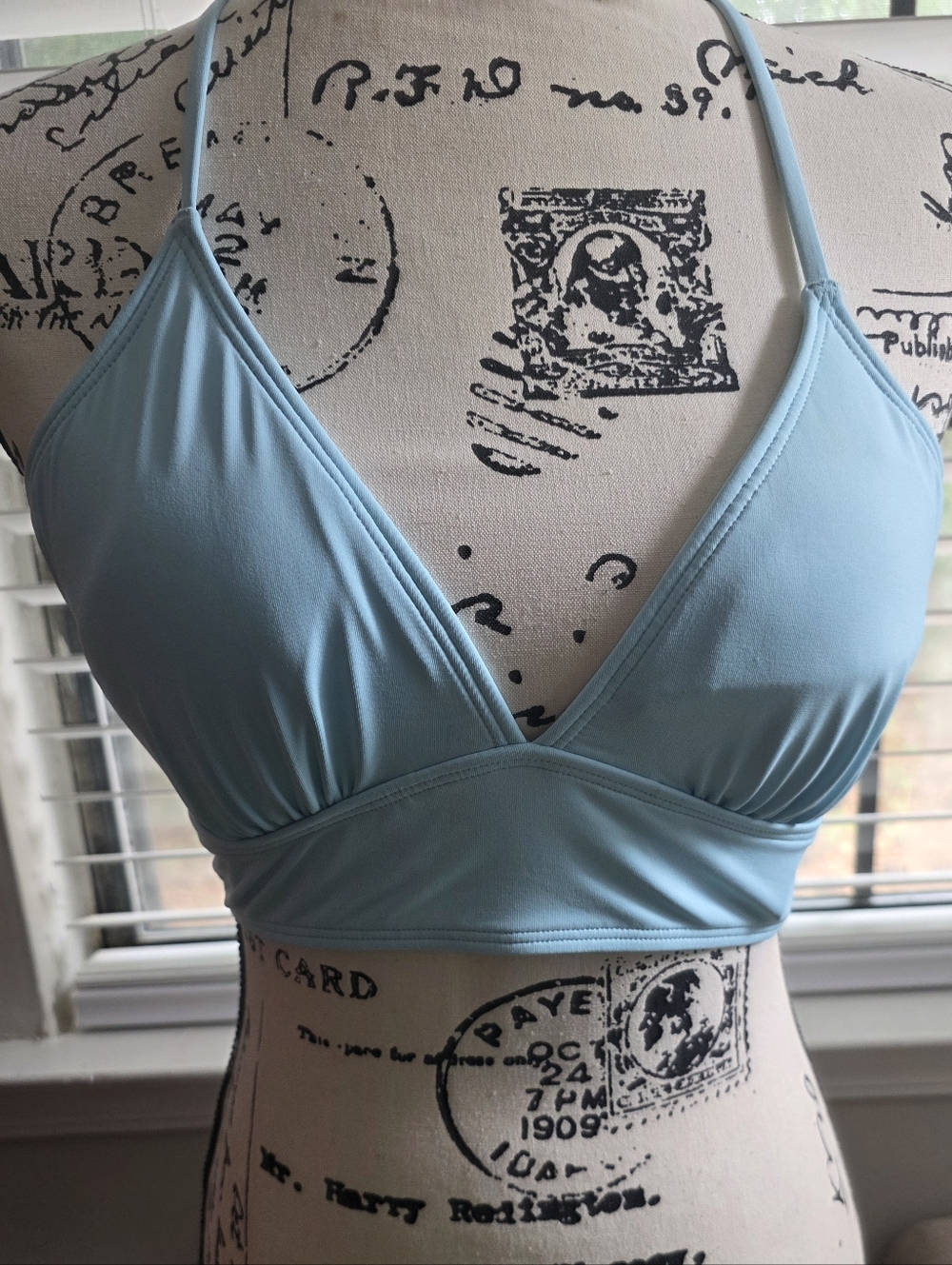 Athleta Light Blue Triangle Bralette
